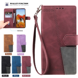Bao da điện thoại kiểu ví đựng thẻ nắp gập từ tính chống trộm cho samsung note20 note10+ note9 note8 m32 m52 m53 m23