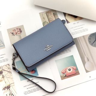 Ví Coach Signature cầm tay Da thật Authentic