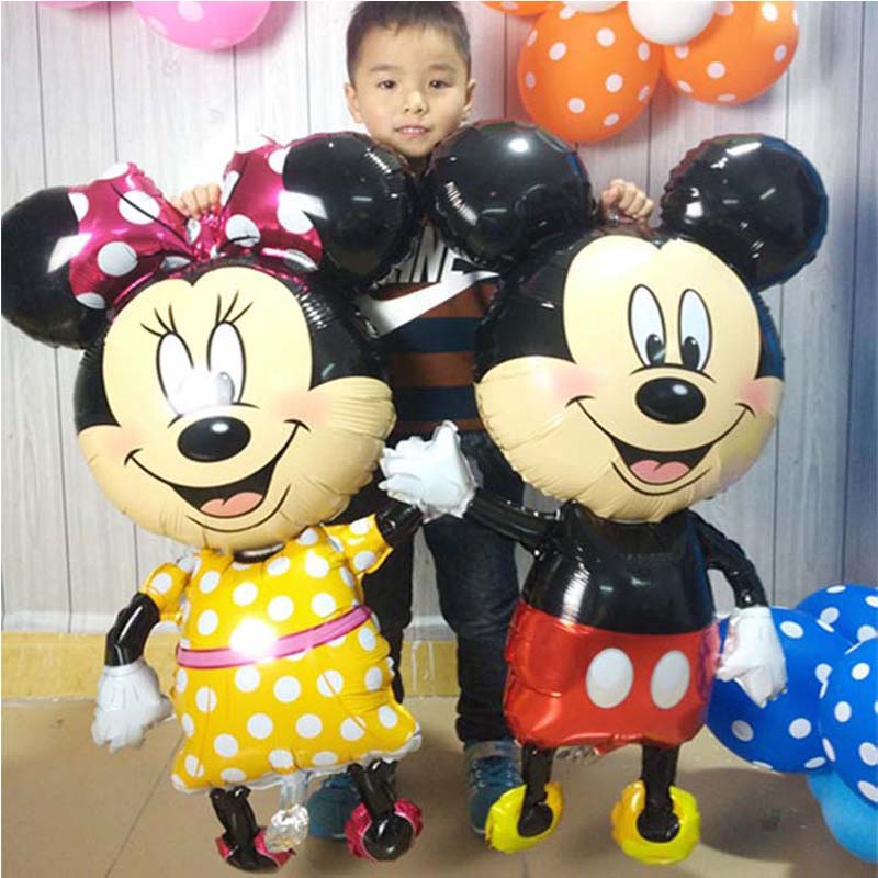 MINNIE 1 Bong Bóng Tráng Nhôm Hình Chuột Mickey Khổng Lồ Kích Thước 114cm