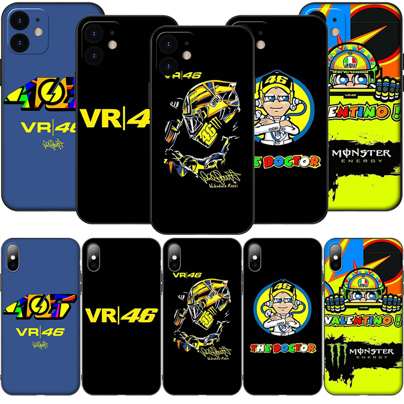 Ốp Điện Thoại Silicon Mềm Hình Valentino Rossi Cho Iphone 12 Mini Pro Max Moto G 5g G9 Play Power Plus E7