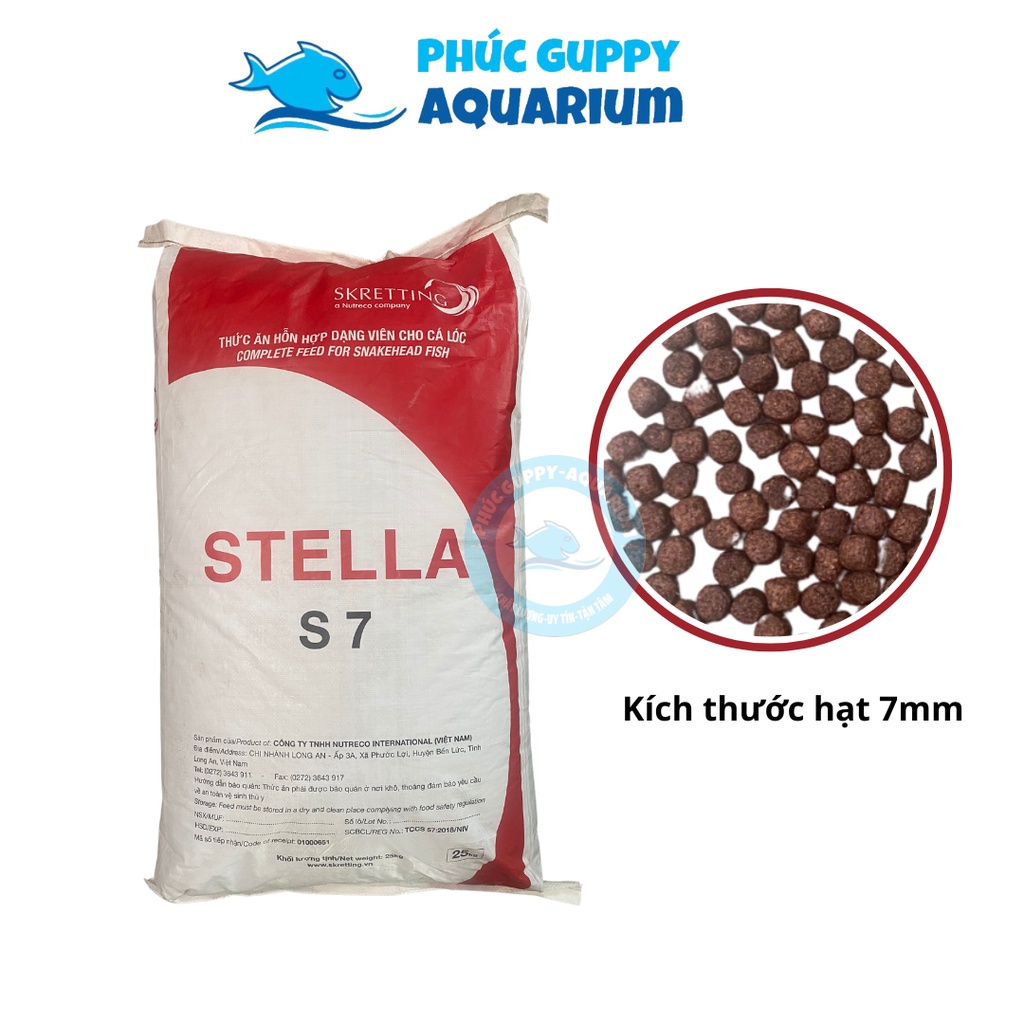 Cám Stella S7 | Thức Ăn Hạt Nổi Cho Cá Size Lớn, Cá Chép, Cá Koi, Cá Ba Đuôi, Cá Vàng,...