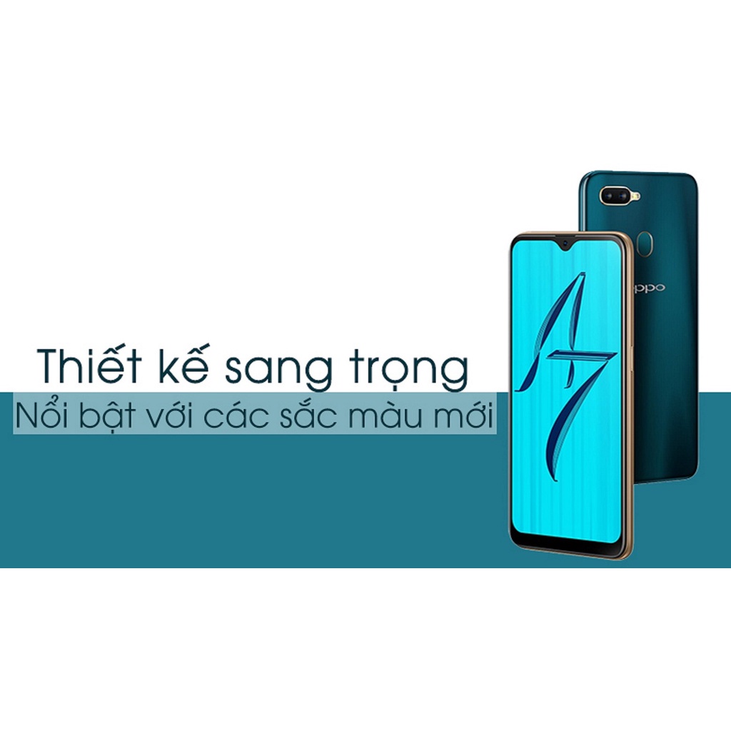 điện thoại Oppo A7 2sim ram 4G/64G mới Chính Hãng, màn hình 6.2inch, Chiến PUBG/Liên Quân đỉnh Chất