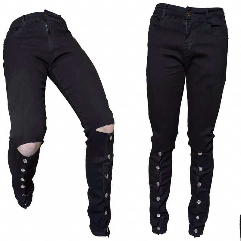 Mẫu quần Jeans 6 nút ống đồng