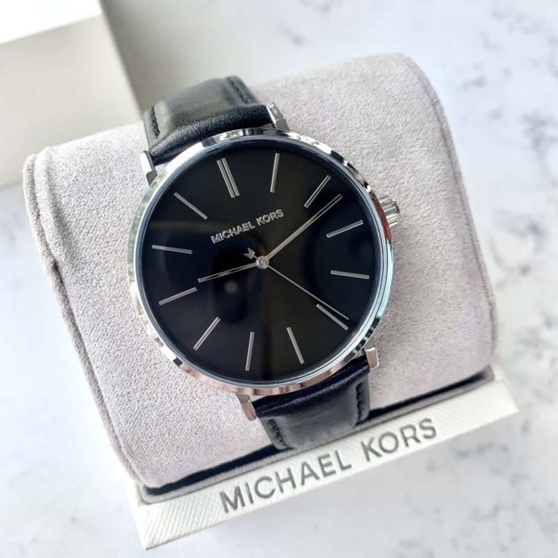 Đồng hồ nam MICHAEL KORS chính hãng dây da đen classic model MK7145
