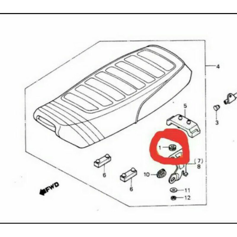 Đệm Cao Su Lót Ghế Ngồi Xe Hơi Honda Win 100