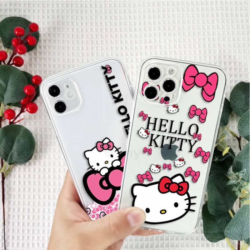 Ốp Điện Thoại Tpu Mềm Chống Sốc In hello Kitty Cho iPhone 14 11 12 13 pro max XS X XR XSMax 7 8 6 6s plus SE 2020