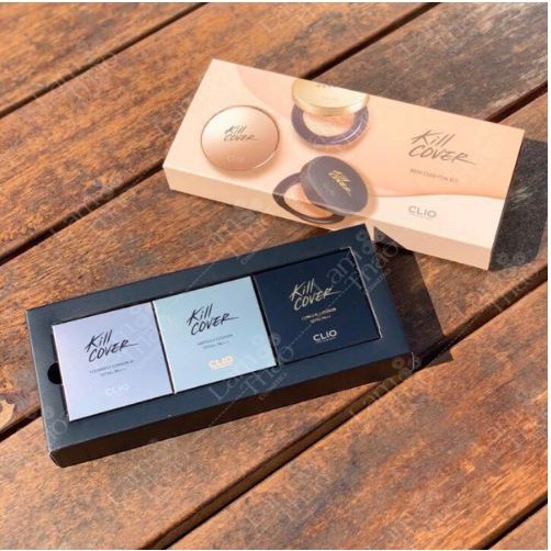 Bộ Phấn Nước Che Phủ Giữ Ẩm Hoàn Hảo Clio Kill Cover Mini Cushion Kit
