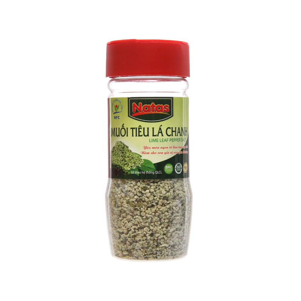 Muối tiêu lá chanh Natas hũ 65g