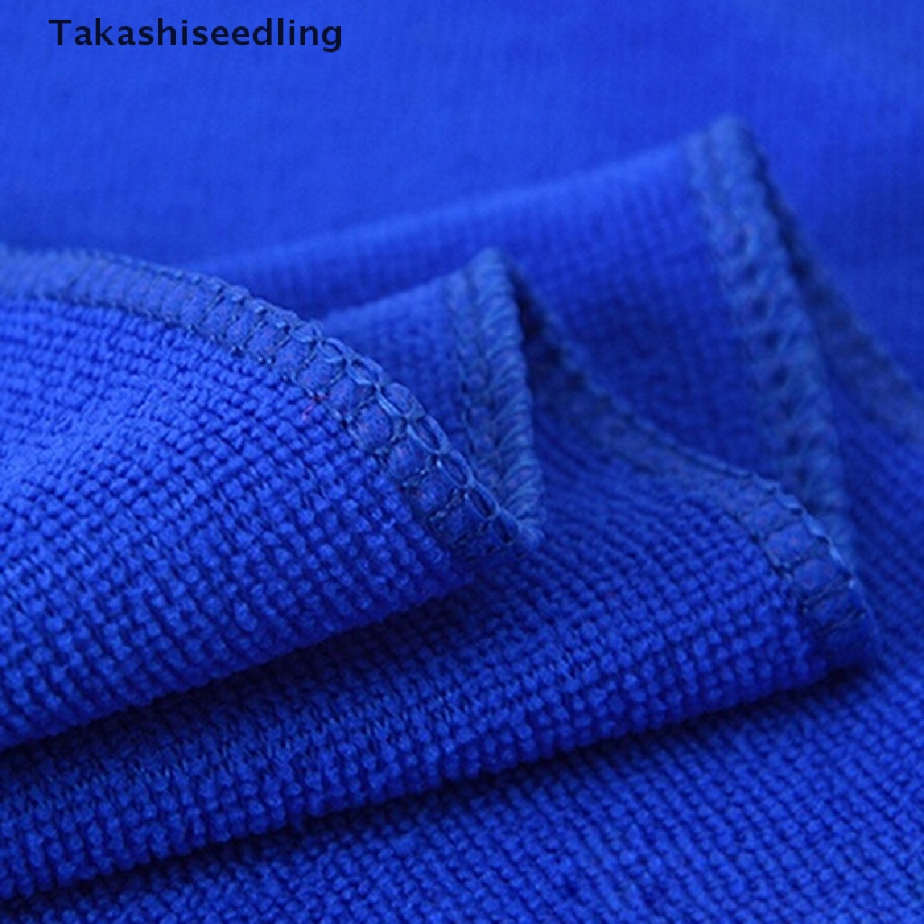 (Takashiseedling) Khăn Lau Xe Hơi Bằng Sợi Nhỏ Màu Xanh Dương Tuyệt Vời