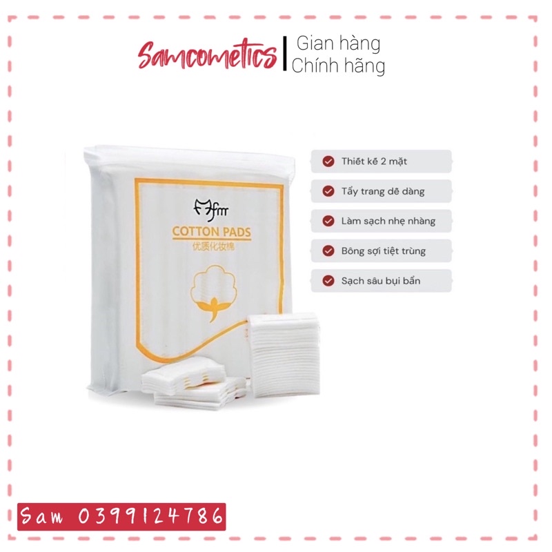 Bông tẩy trang Lameila 222 miếng / Bông Tẩy Trang 3 lớp Cotton