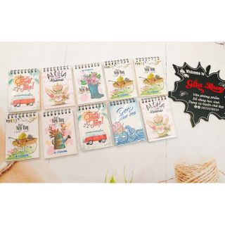 🌷 Sổ lò xo khổ A7 nhiều mẫu bìa xinh xắn