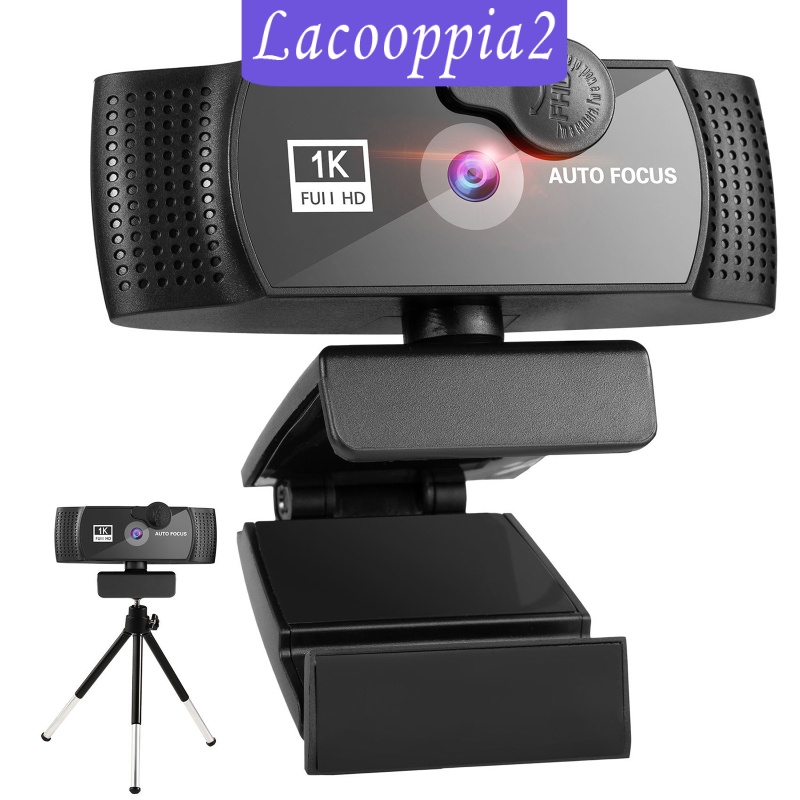 [LACOOPPIA2] Webcam 1080p HD w/ Noise-Cancelling Microphone w/ Tripod Plug and Play Streaming Webcam for Gaming Streaming Auto-Focus PC Laptop Desktop