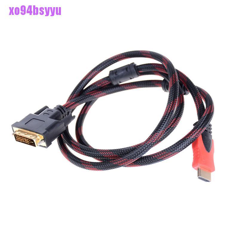 Dây Cáp Chuyển Đổi Từ 1.5m / 5ft Hdmi Sang Dvi-D 24 + 1 Đầu Đực Cho Hdtv