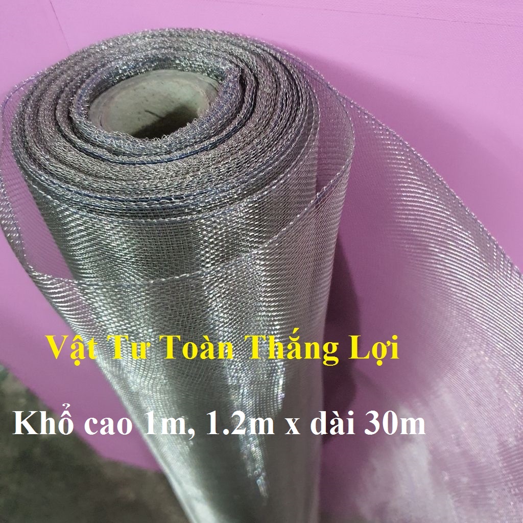 ( KHỔ CAO 1M và 1M2 x dài 30m) CUỘN LƯỚI INOX CHỐNG MUỐI 304