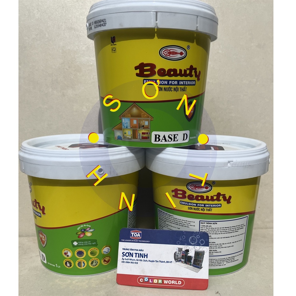 Sơn nước BEAUTY Nội thất Trong nhà màu hồng phấn , đậm, nhạt, cánh sen 1 Lít của URAI PAINTS