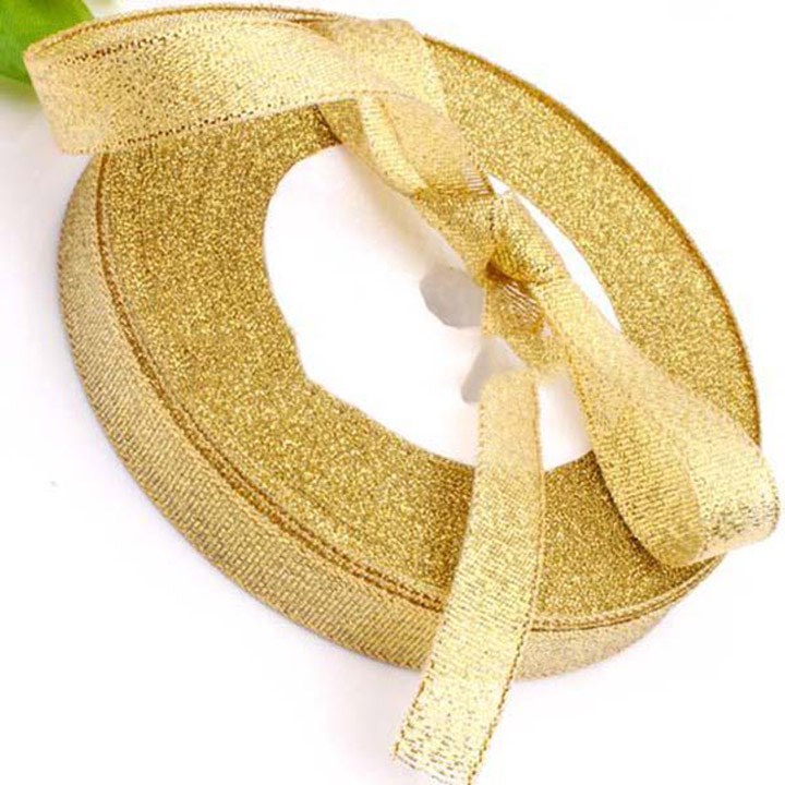 Ruy băng nhũ, ruy băng kim tuyến bản gói quà, trang trí