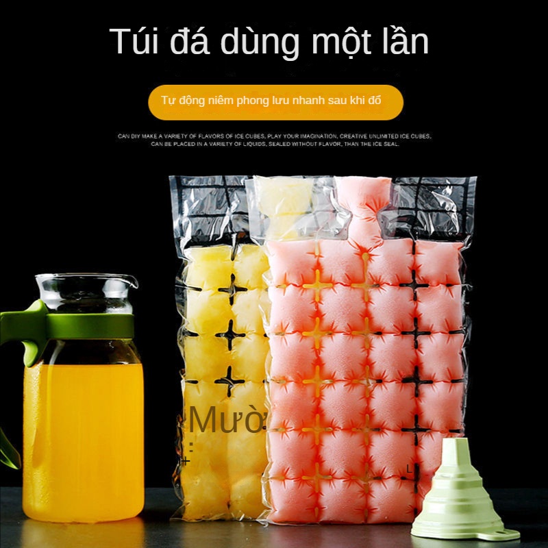 Túi đá dùng một lần tạo hình viên đá có thể để nước ép tùy thích