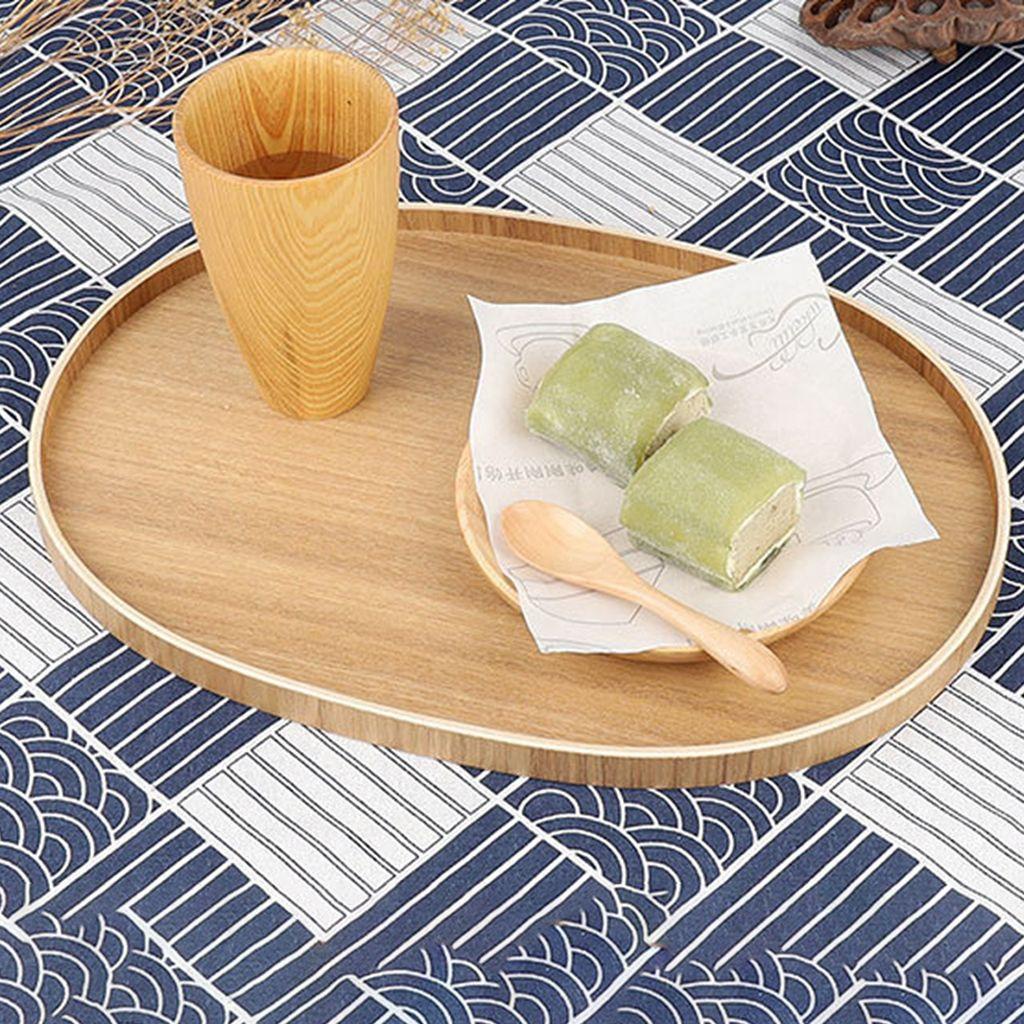 Đĩa Đựng Thức Ăn Màu Trơn Phong Cách Vintage Sáng Tạo