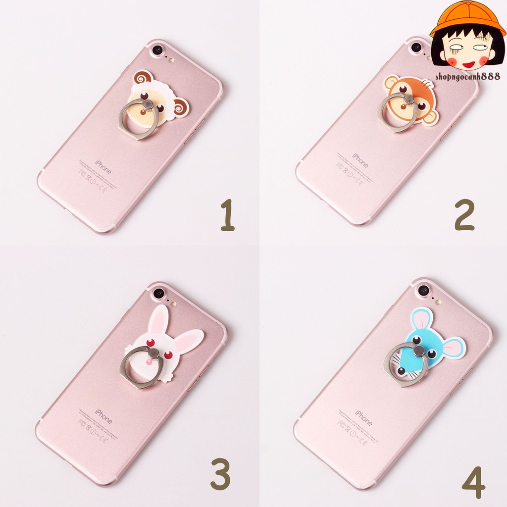 [KÈM HỘP ĐỰNG] Iring Giá Đỡ Điện Thoại Chiếc Nhẫn Icon Động Vật Xinh Xắn Bám Dính Siêu Chắc ! | BigBuy360 - bigbuy360.vn
