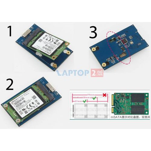 SSD MSATA CÁC DUNG LƯỢNG: 32GB 60GB 120GB, dùng cho laptop và main pc đời cao