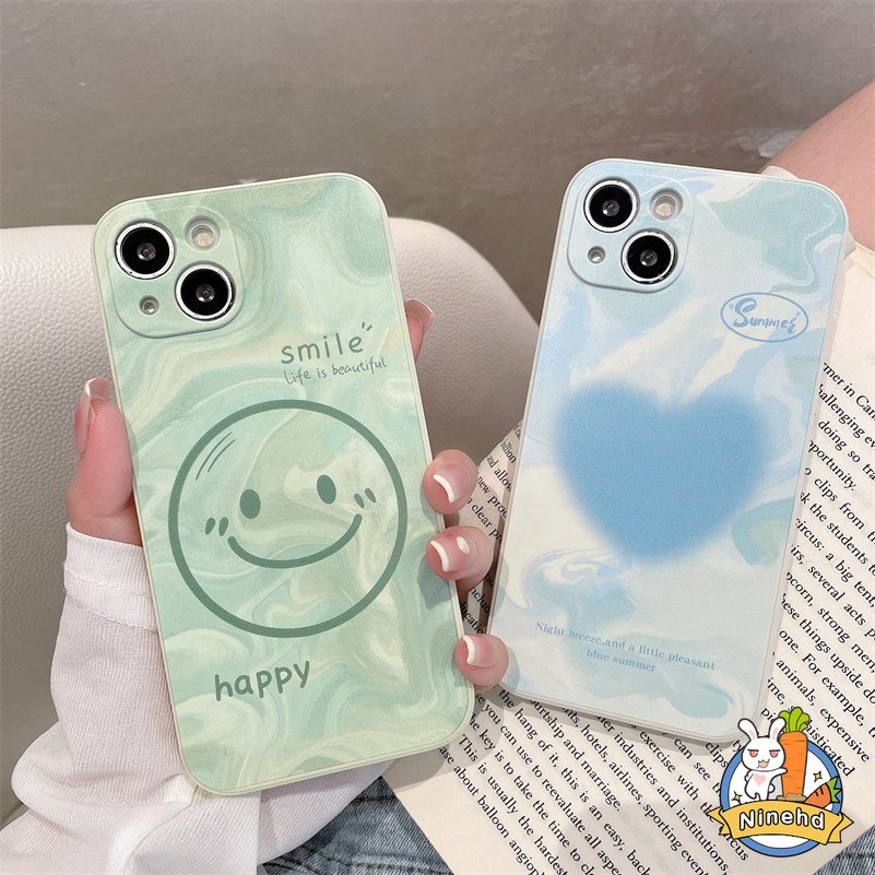 Ốp Điện Thoại TPU Hình Trái Tim/Mặt Cười Cho OPPO A15 A15s A3s A5s A76 A96 A5 A9 A31 A73 A53 A33 A32 F11 F9 Pro Reno 7 6 5 5K 7Z Pro