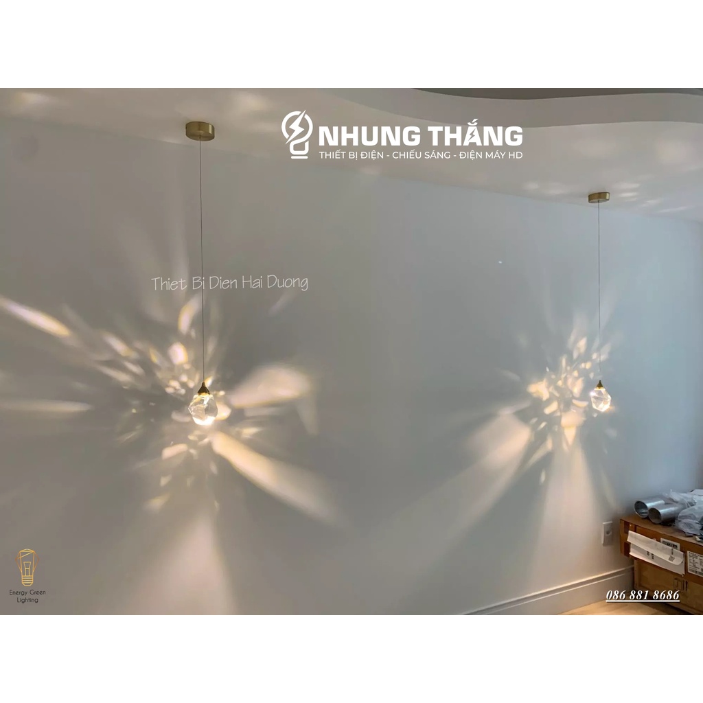 Đèn Thả Pha Lê Thủy Tinh Cao Cấp DGT-888 - Decor Phong Cách Sang Trọng - Kiểu Dáng Hiện Đại ,Độc Đáo