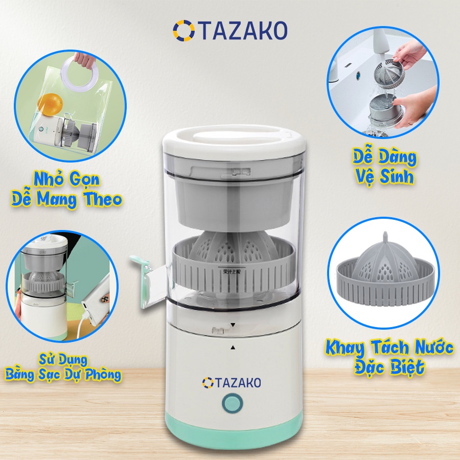 Máy ép trái cây tự động Tazako ép nước nguyên chất 100% ép đến cạn vẫn giữ nguyên chất đậm vị