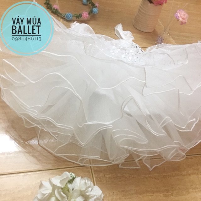 Váy múa ballet kimsa tay tiên (có sỉ từ 5c)