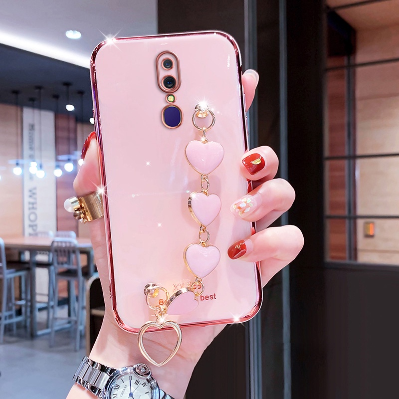 Ốp lưng OPPO F11 PRO OPPO F11 Ốp điện thoại silicon mềm có dây đeo cổ tay thời trang cho OPPO F11 F11 PRO