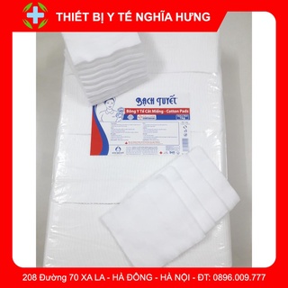 Bông Bạch Tuyết Y Tế Cắt Miếng 1kg - Vệ sinh baby 10x10cm - 7x7cm
