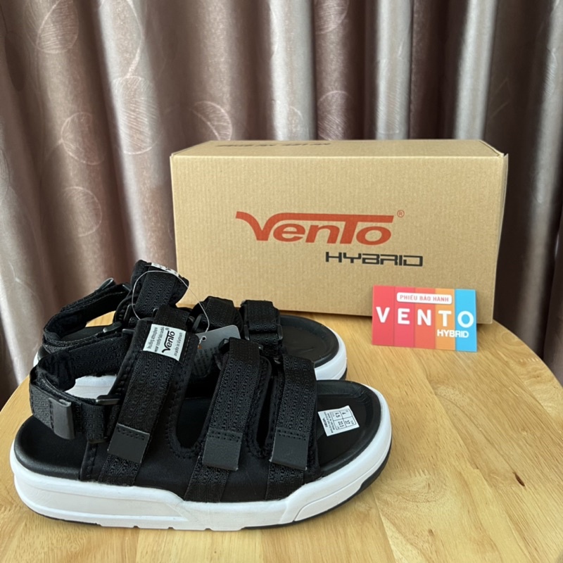 Sandal Vento chính hãng Sd1001 đen đủ size nam nữ 36-43