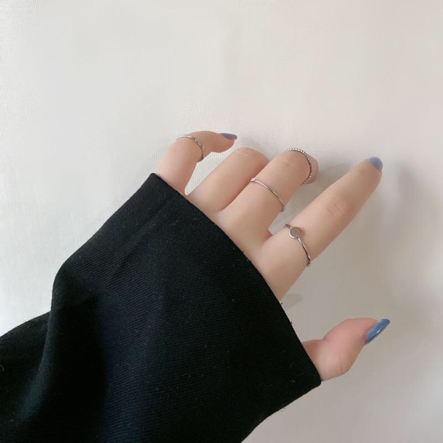 Set nnhẫn vintage 8c Gold/Silver