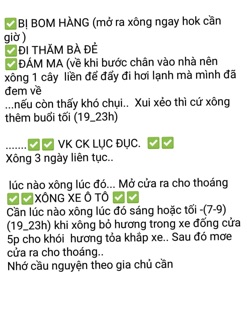 Nhang xông phong thuỷ combo 10 cây