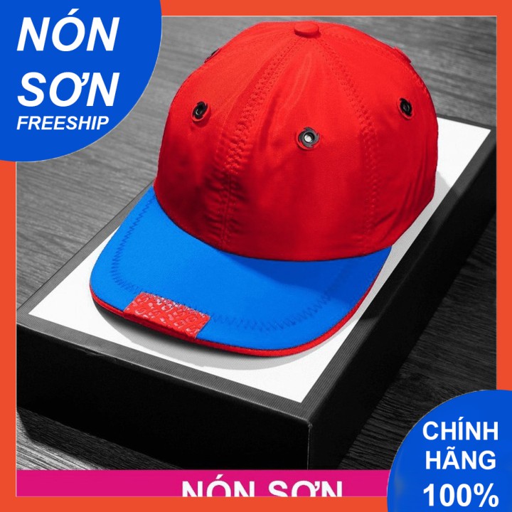Mũ Lưỡi Trai Nón Sơn Vải Dù Đỏ Xanh Chính Hãng Hàng Chuẩn Tem 7 Màu Thời Trang Nam Nữ Cao Cấp Mới 2021