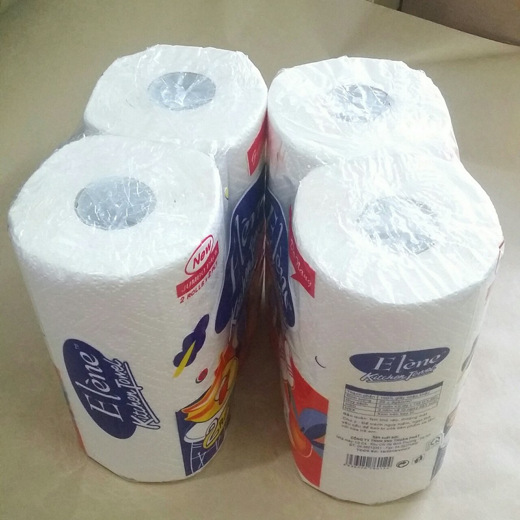 Combo 10 Lốc Khăn Bếp Đa Năng Elène 2 Cuộn (2lớp)