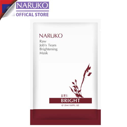 Mặt nạ trắng sáng da Naruko Raw Job’s Tears Brightening Mask 10 miếng 25ml/hộp