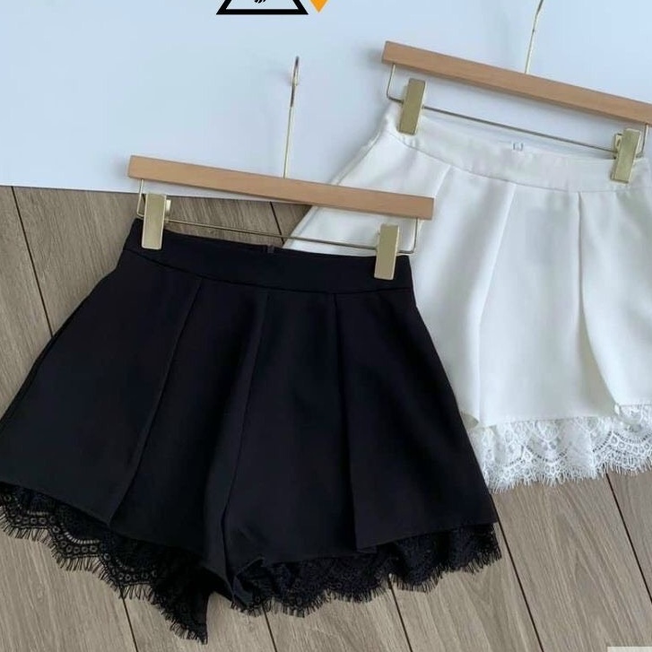 Quần Short Váy Xếp Ly Ống Rộng Kiểu Hàn Quốc Siêu Hot Siêu Xinh-Thời Trang Cún-Mã1050