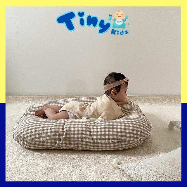 Đệm Thông Minh Cotton Phong Cách Hàn Chần Bông Cao Cấp Chống Móp Đầu Cho Bé (Size 70 x 70cm) - Tiny Kids