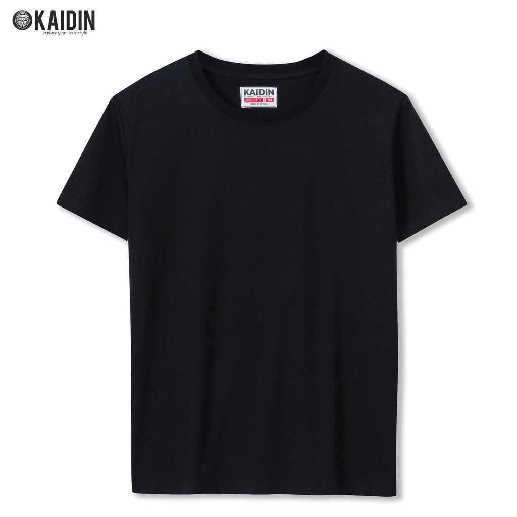 Áo Thun Nam Cổ Tròn, Áo Phông Trơn Ngắn Tay Vải Cotton Cao Cấp KAIDIN Basic Tee - KD01 | BigBuy360 - bigbuy360.vn