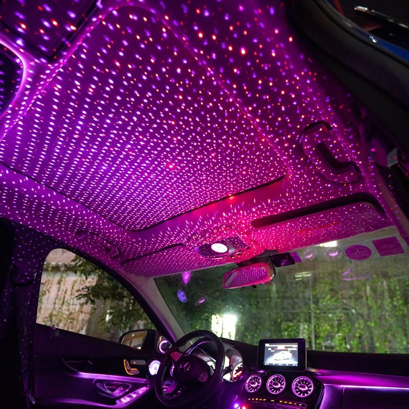 Đèn led chiếu sao trang trí phòng ngủ trần xe hơi cắm cổng USB dạng Thanh kim loại dẻo mã 26020