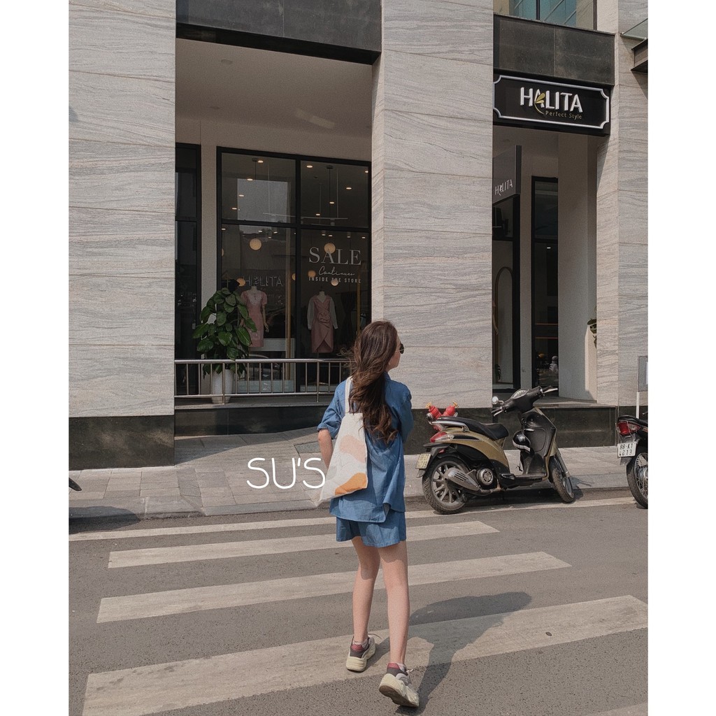 [Mã FAGREEN245 giảm 10% tối đa 30K đơn 99K] Set áo sơmi cộc tay kèm quần sooc S146 SUSTORE | BigBuy360 - bigbuy360.vn