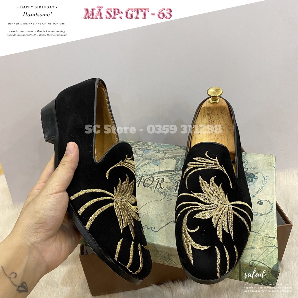 GIÀY LƯỜI NAM - Giày Lười Nam Da Lộn Thời Trang - GTT 63