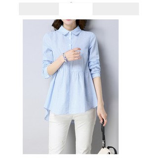 Tk371-sơ mi nữ form dài sọc s-6xl