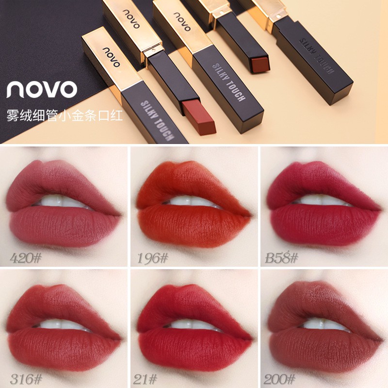 Son sáp NOVO vỏ Vàng Small Gold Bars Strip Lipstick