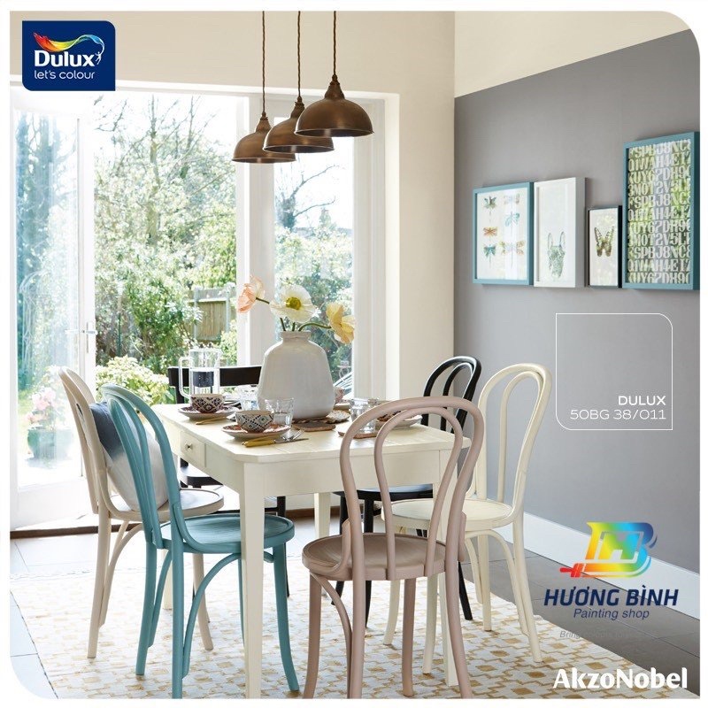 Sơn Dulux easy clean tông xám (lon 1 lít)