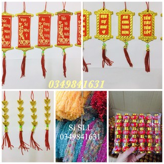 Combo sỉ 100 dây treo, liễng trang trí tết nhâm dần 2022 có 5-8 mẫu chia đều