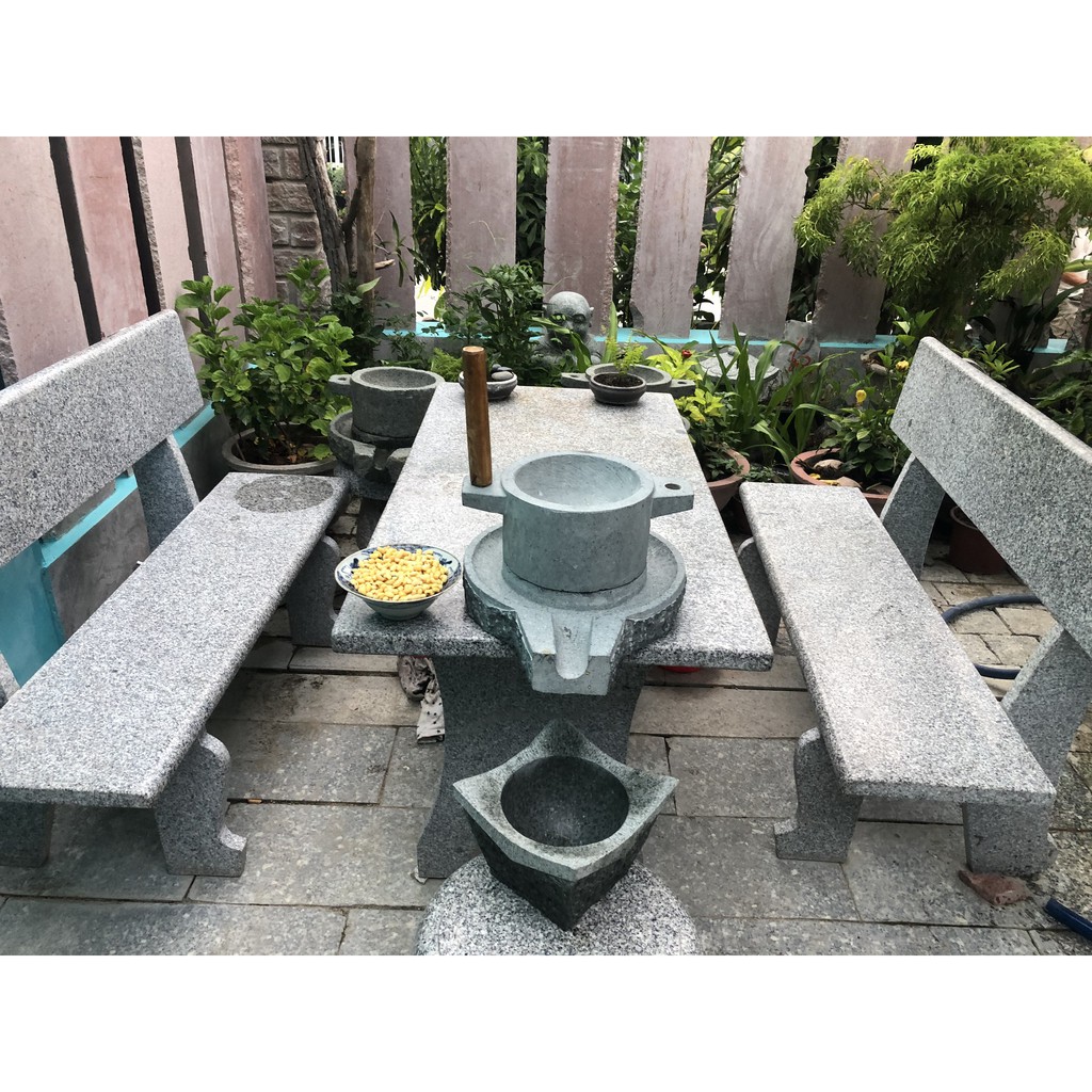 Cối Xoay Bột Đá Xanh mẫu mới DK20cm