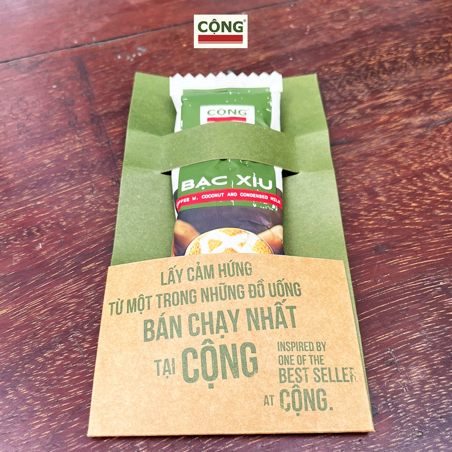Mẫu dùng thử Cà phê bạc xỉu hòa tan C+ Cộng Cà Phê 1 gói stick 15gr