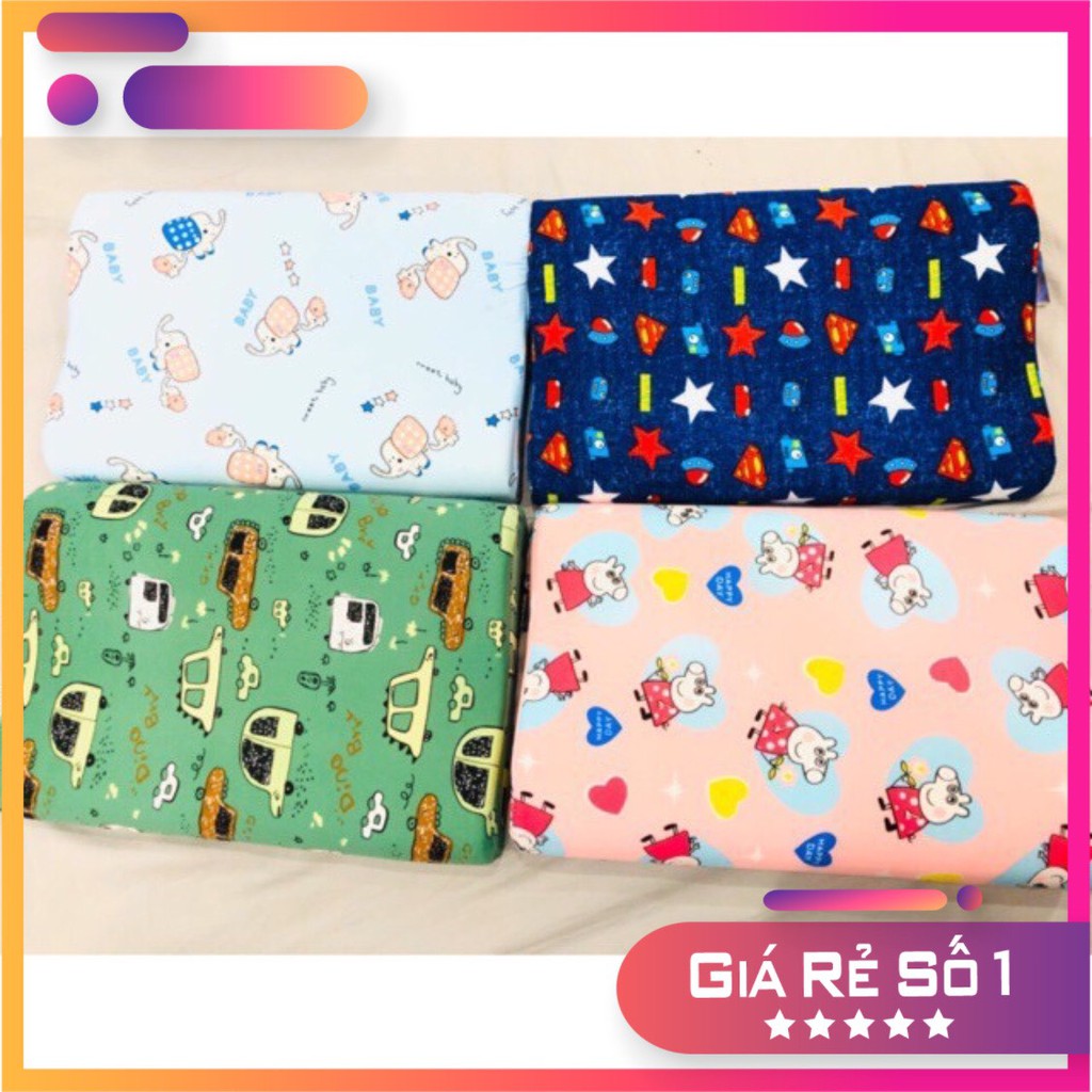 Gối cao su non trẻ em mềm mịn không xù lông làm bé khó chịu
