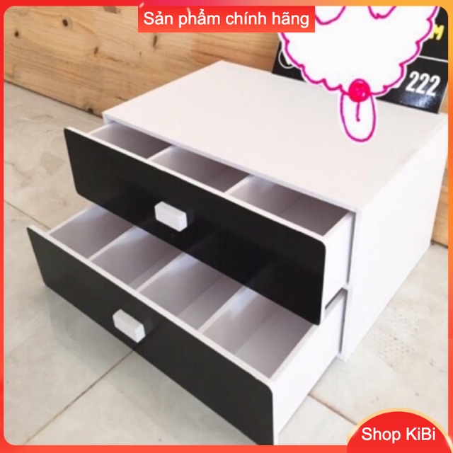 Tủ chia tiền lẻ 2 tầng màu đen siêu gọn